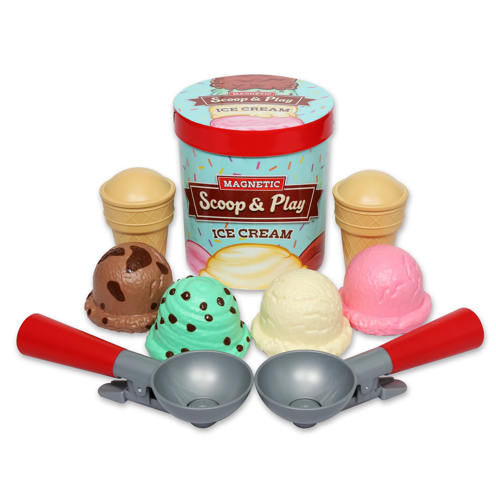 Popular Playthings® Magnetic Scoop & Play Ice Cream Set